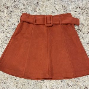 Favlux faux suede skirt